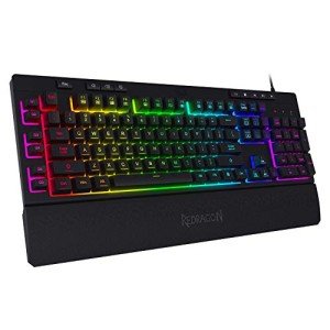 Redragon K512 Shiva RGB Gaming Keyboard with Wrist Rest