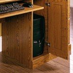 Orchard Hills Brown Computer Desk with Stall