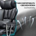 Big and Tall Ergonomic Office Chair with Leg Rest