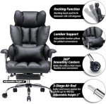 Big and Tall Ergonomic Office Chair with Leg Rest