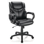 Brenton Studio® Mayhart Black Vinyl Chair
