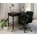 Brenton Studio® Mayhart Black Vinyl Chair