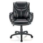 Brenton Studio® Mayhart Black Vinyl Chair