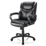 Brenton Studio® Mayhart Black Vinyl Chair