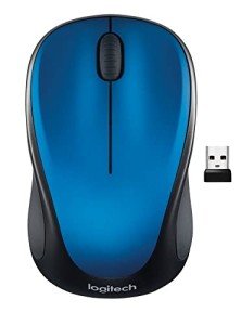 Logitech M317 Blue Wireless Mouse with USB Receiver