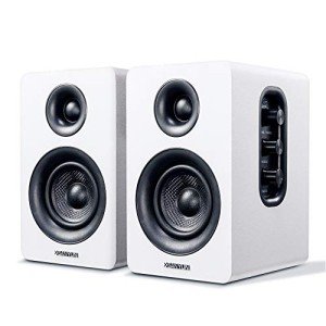 Sanyun SW208 Bluetooth 5.0 Bookshelf Speakers - White