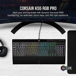 Corsair K55 RGB Pro USB Keyboard - Black