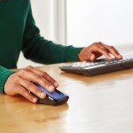 Wireless Optical Computer Mouse with USB Receiver - Blue