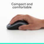 Logitech M185 Wireless Mouse - Black/Grey
