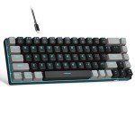 Compact 60% Mechanical Gaming Keyboard with Blue Backlight