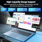 Naclud 18.5" Windows 11 Laptop with 20GB RAM