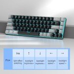 Compact 60% Mechanical Gaming Keyboard with Blue Backlight