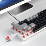 Compact 60% Mechanical Gaming Keyboard with Blue Backlight