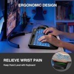 SABLUTE Grande Backlit USB Keyboard with Wrist Rest