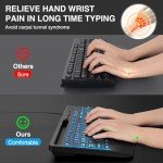 SABLUTE Grande Backlit USB Keyboard with Wrist Rest