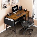 Lufeiya 40-Inch Computer Desk with Drawers