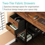 Lufeiya 40-Inch Computer Desk with Drawers