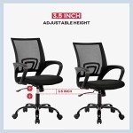 Affordable Ergonomic Mid-Back Computer Desk Chair