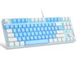 75% Mechanical Gaming Keyboard with Blue LED Backlight