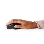 Amazon Basics Wireless Ergonomic Mouse - Adjustable DPI - Black