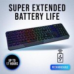 KLIM Chroma Wireless RGB Gaming Keyboard for PC & Console