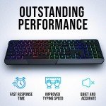 KLIM Chroma Wireless RGB Gaming Keyboard for PC & Console