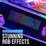 KLIM Chroma Wireless RGB Gaming Keyboard for PC & Console