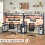 Armocity 2024 LED Gaming Desk with Hutch