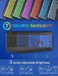 Trueque Wireless Keyboard with 7 Color Backlight