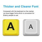 BOOGIIO Large Print Wired USB Keyboard for Low Vision