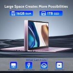 NIMO 15.6" FHD Laptop, 16GB RAM, 1TB SSD