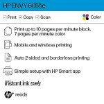 HP Envy 6055e All-in-One Wireless Color Printer