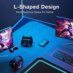 Mr IRONSTONE L-Shaped Gaming Desk with Monitor Stand