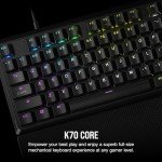 Corsair K70 RGB Gaming Mechanical Keyboard with Wrist Rest