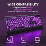 KOPJIPPOM Large Print Backlit USB Keyboard