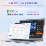 Jumper Laptop, 12GB RAM, 512GB SSD, 14” FHD