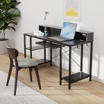 Rolanstar LED Gaming Desk with Storage & Outlets