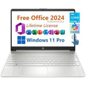 HP 15.6" Business Laptop with Microsoft Office 2024