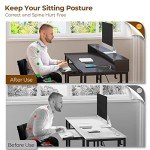 Rolanstar LED Gaming Desk with Storage & Outlets
