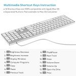 Aluminum Wired Keyboard for Apple Mac Devices