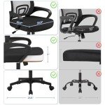 Ergonomic Adjustable Mesh Office Chair with Lumbar Support