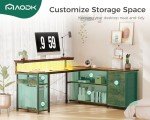AODK 61" L Shaped Desk with Power Outlets
