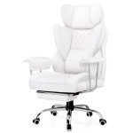 GTRACING GT205 White Gaming Chair with Faux Leather