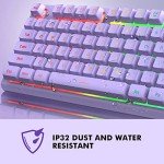 NPET K10 RGB Wired Gaming Keyboard - Purple