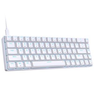 DIERYA T68SE 60% Compact Gaming Keyboard - White