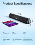 Bluetooth Soundbar Speakers for PC and Laptop