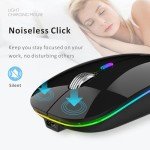 Uiosmuph Slim Rechargeable Silent Wireless Mouse