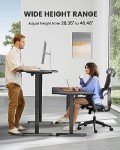 ErGear Height Adjustable Electric Standing Desk - Black