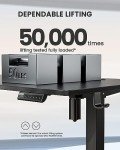 ErGear Height Adjustable Electric Standing Desk - Black
