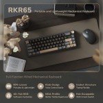 RK ROYAL KLUDGE R65 60% Wired Gaming Keyboard